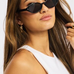 Black Oval Sunglasses
