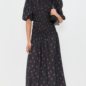 Never Fully Dressed Black Rose Nara Dress
