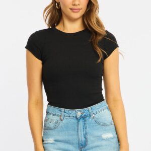 Ally Fashion Black Short Sleeve T-Shirt