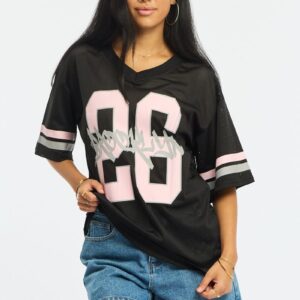 Ally Fashion Black Sport Tee Short Sleeve Black Sport Tee Short Sleeve