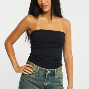 Ally Fashion Black Supersoft Bandeau Top Black Supersoft Bandeau Top