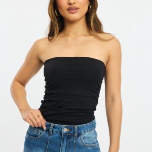 Ally Fashion Black Supersoft Bandeau Top Black Supersoft Bandeau Top