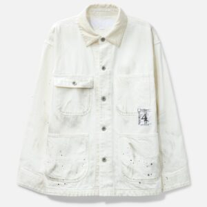 "Black & White" Washed Coverall Jacket