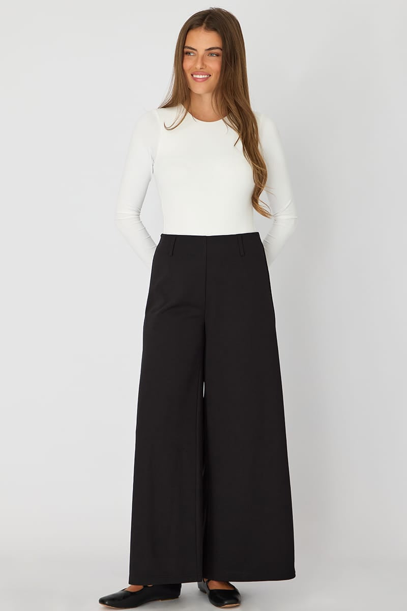 Ally Fashion Black Wide Leg Pants