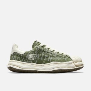Maison Mihara Yasuhiro "BLAKEY" OG Sole Graffiti Printed Canvas Low Top Sneaker "BLAKEY" OG Sole Graffiti Printed Canvas Low Top Sneaker