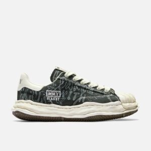 Maison Mihara Yasuhiro "BLAKEY" OG Sole Graffiti Printed Canvas Low Top Sneaker "BLAKEY" OG Sole Graffiti Printed Canvas Low Top Sneaker