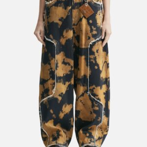 Dhruv Kapoor Bleached Effect Raw Edge Balloon Jeans Bleached Effect Raw Edge Balloon Jeans