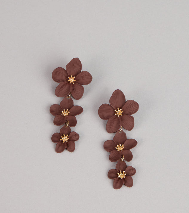 Windsor Bloom Boldly Flower Drop Earrings