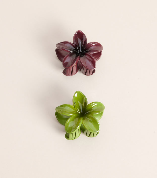 Windsor Bloom Snap Flower Hair Clips