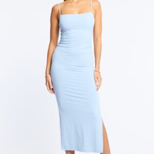 Blue Bodycon Dress Maxi