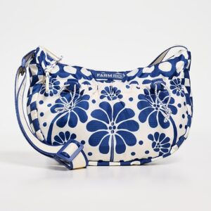 FARM Rio Blue Flower Crescent Bag Blue Flower Crescent Bag