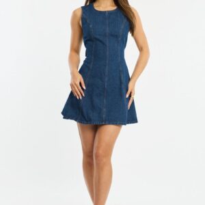 Ally Fashion Blue Mini Dress Sleeveless Blue Mini Dress Sleeveless