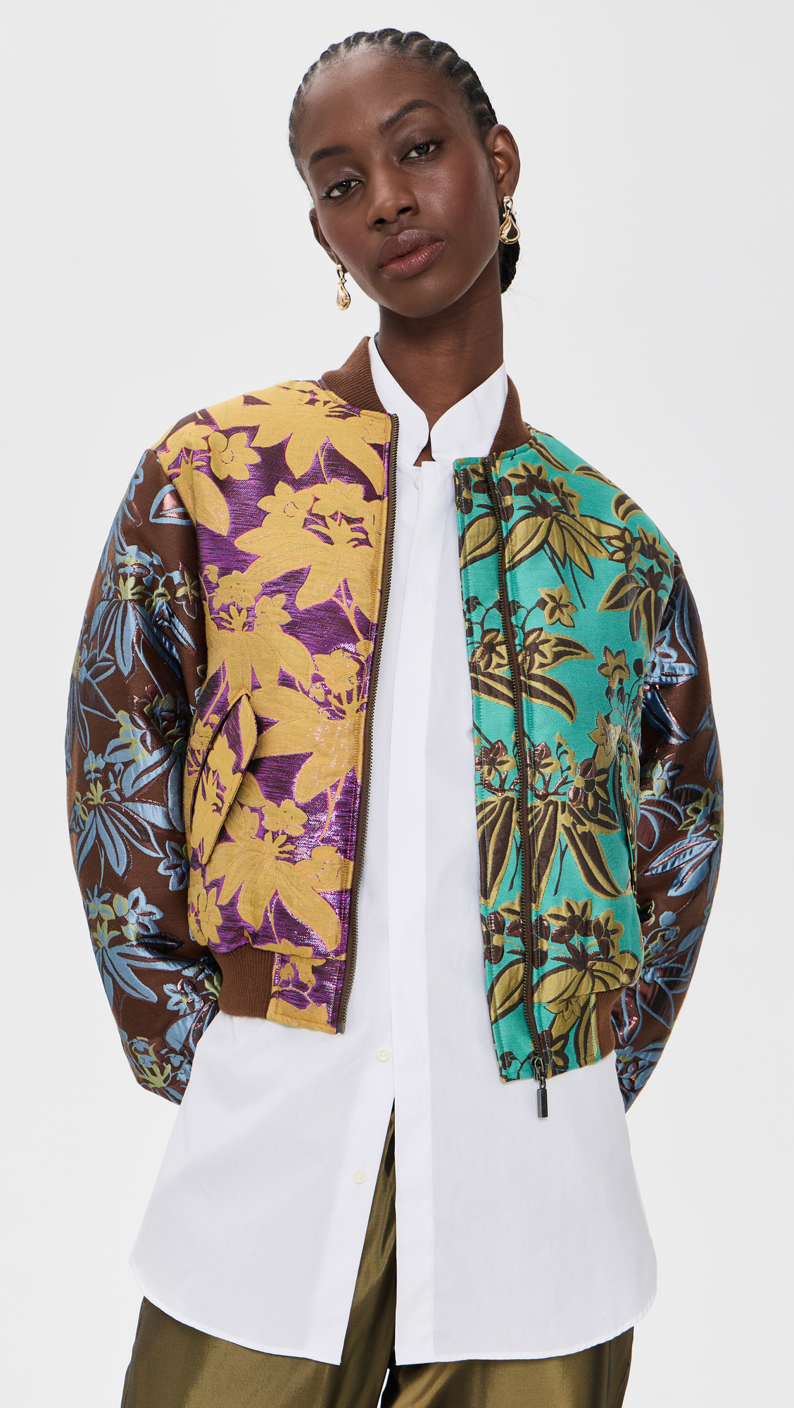 ALÉMAIS Bodie Jacquard Bomber Jacket