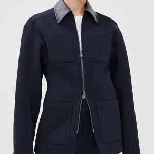 Tibi Bonded Twill Sculpted Workmens Jacket