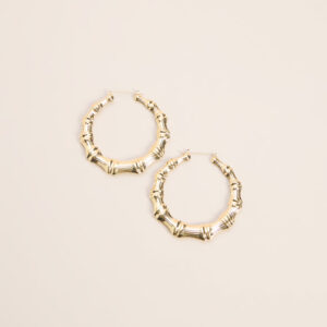 Windsor Booked And Bold Bamboo Hoop Earrings Booked And Bold Bamboo Hoop Earrings