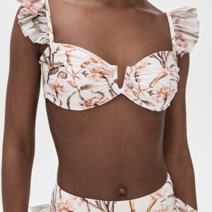 PatBO Botanic Retro Flutter Bikini Top