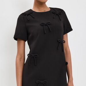 English Factory Bow Detailed Mini Dress Bow Detailed Mini Dress