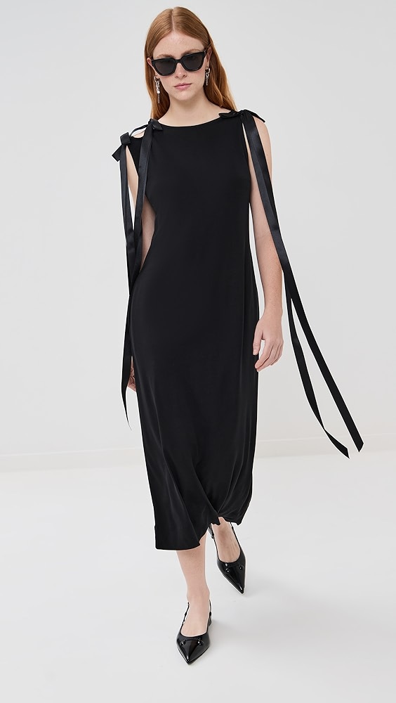 Simone Rocha Bow Ribbon Tail Dress