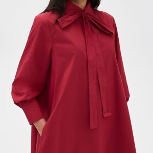 English Factory Bow Shirt Dress Bow Shirt Dress
