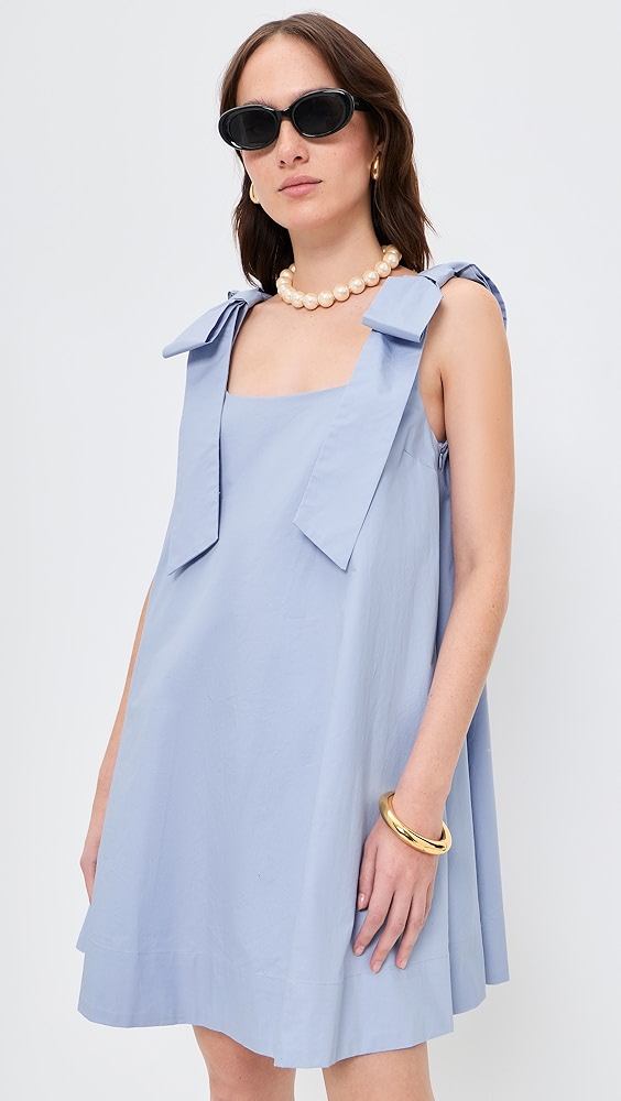 English Factory Bow Sleeveless Mini Dress