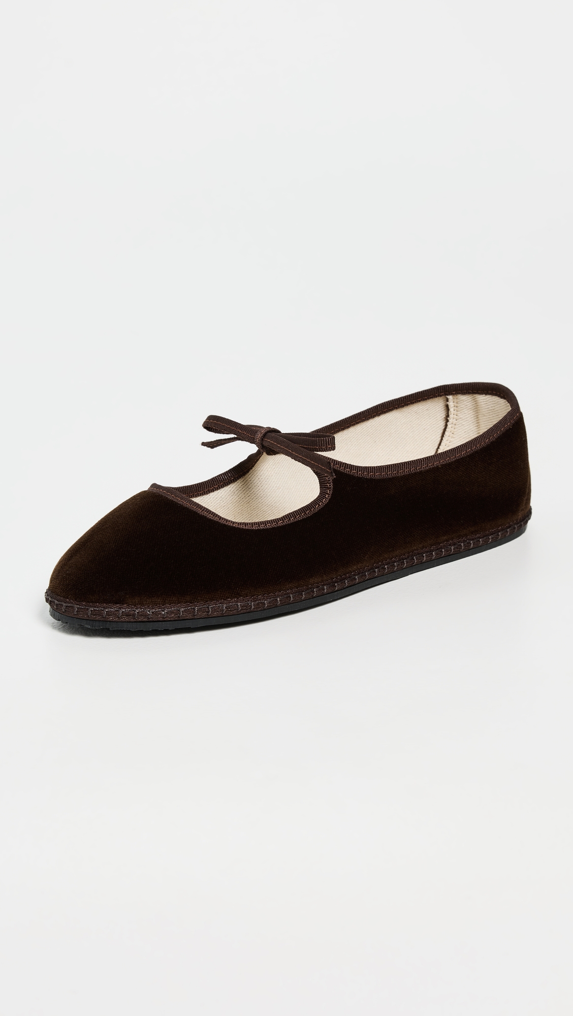 ViBi VENEZiA Brigitte Velvet Mary Jane Flats
