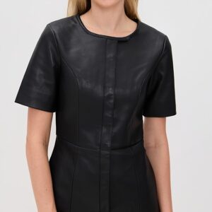 Brooklyn Faux Leather Mini Dress