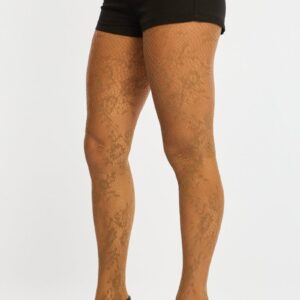 Ally Fashion Brown Lace Tights Brown Lace Tights