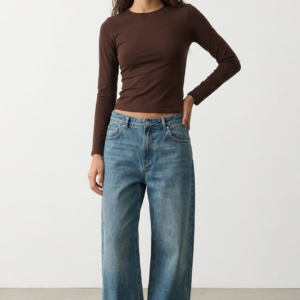 Brown Long Sleeve Supersoft Top