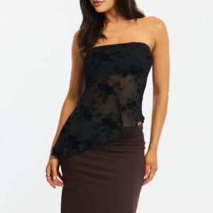 Brown Midi Skirt Mid Rise Lined