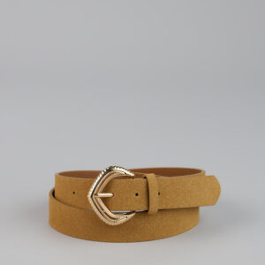 Windsor Buckle Up Etched Faux Leather Belt