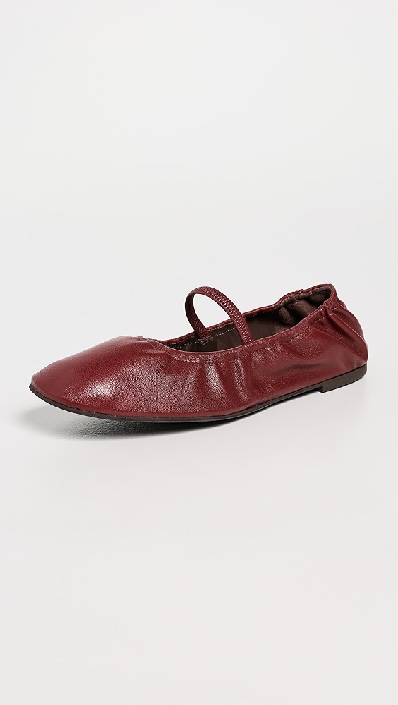 Reformation Buffy Ruched Ballet Flats