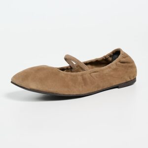Reformation Buffy Ruched Ballet Flats