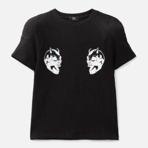 THUG CLUB Bulk Shoulder Waffle T-Shirt