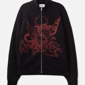 Butter Goods Butter Goods X Daniel Johnston Dragon Knit Zip-Thru Sweater Butter Goods X Daniel Johnston Dragon Knit Zip-Thru Sweater