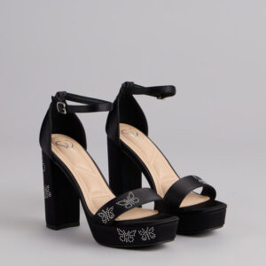 Windsor Butterfly Kisses Platform Block Heels Butterfly Kisses Platform Block Heels