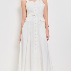 La Ligne Button Down Dress with Belt Button Down Dress with Belt