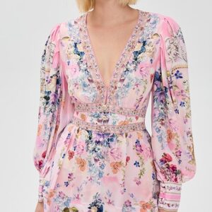 Button Front Frill Dress