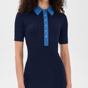 Good American Cable Knit Mini Dress