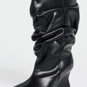 Balmain Calfskin Ankle Wedge Boots Calfskin Ankle Wedge Boots