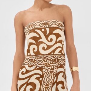 Camel Ecru RaÍz Ritual Mini Dress