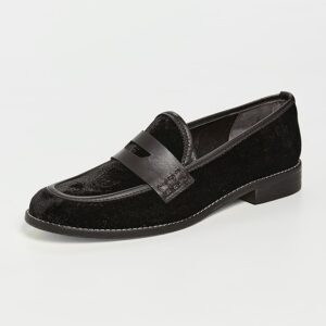 Camila Chocolate Velvet Loafers