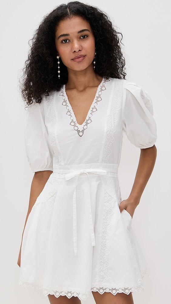 Ulla Johnson Camila Short Sleeve Mini Dress