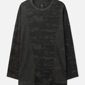 AJOBYAJO Camouflage Leopard Mixed Long Sleeve Camouflage Leopard Mixed Long Sleeve