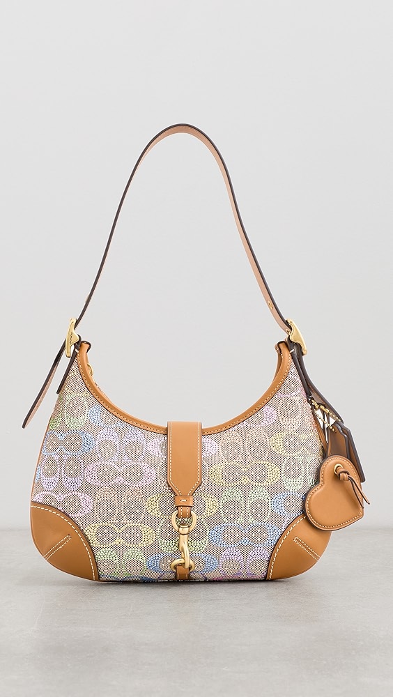 Coach Candy Crystal Signature Hampton Hobo Bag