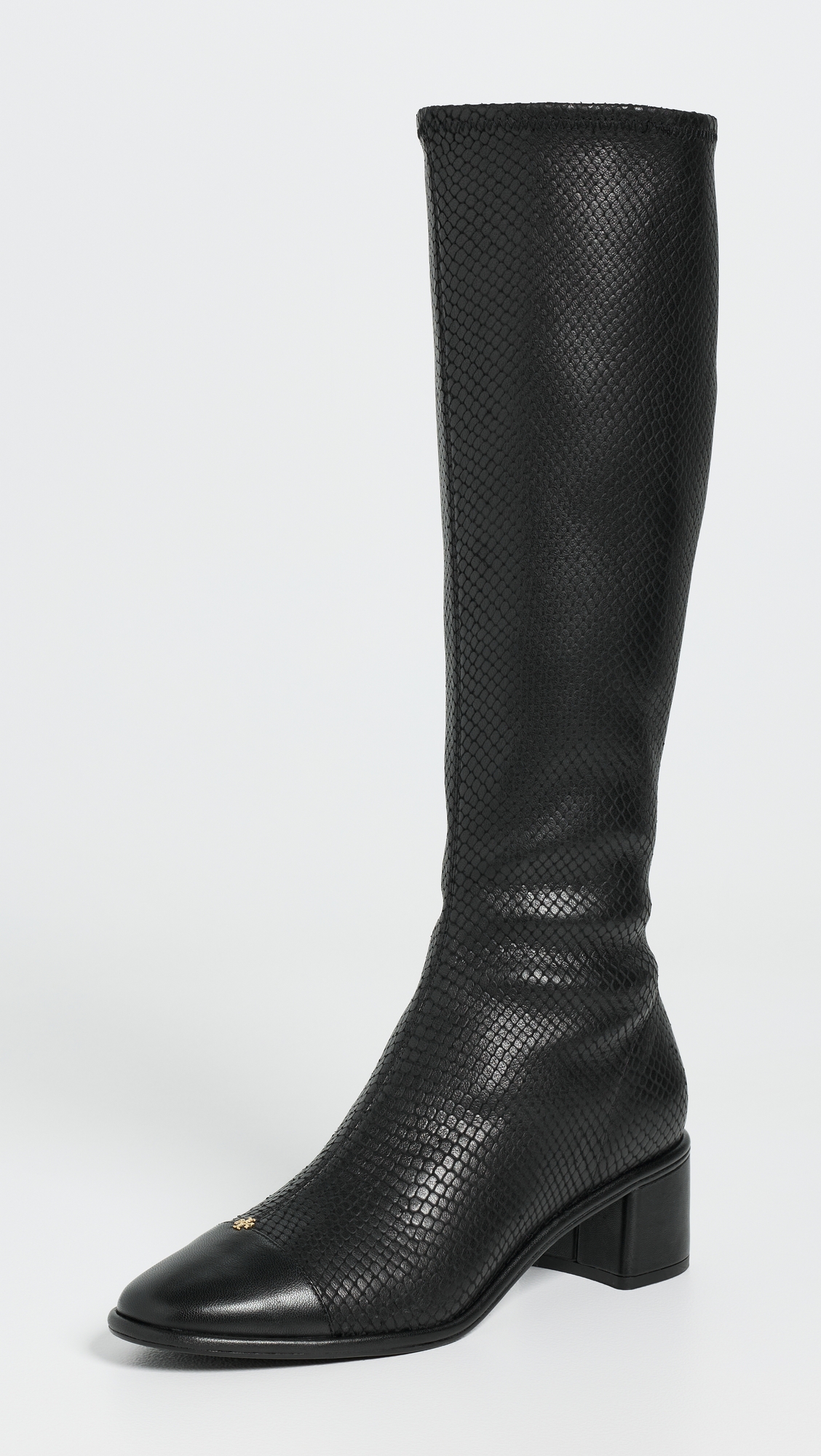 Tory Burch Cap-Toe Knee High Boots
