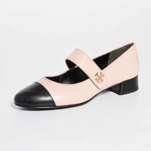 Cap Toe Mary Jane Ballet Heels 25mm