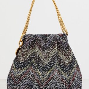 Missoni Caperdon Drawstring Chain Pouch Handbag Caperdon Drawstring Chain Pouch Handbag