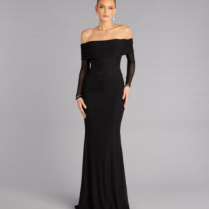 Cara Mesh Off-Shoulder Mermaid Formal Dress