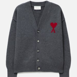 Cardigan With Contrasted Ami De Coeur