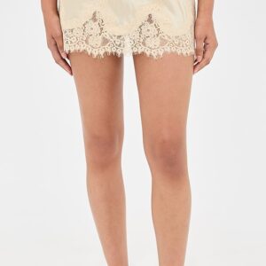 Reformation Carolina Silk Mini Skirt
